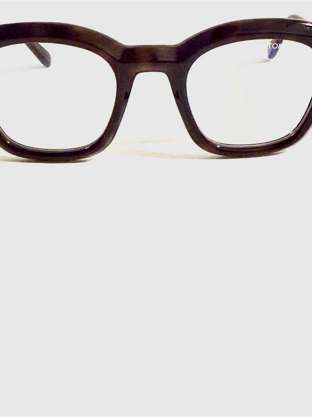 Tom Ford Black Thick Square Frame Sunglasses